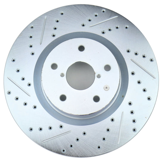 Stoptech C-Tek Sport Drilled and Slotted Rotor Single Front Right - 2005-2017 Subaru STI