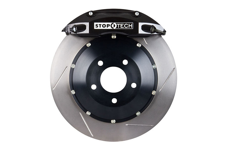Stoptech ST-40 Big Brake Kit Front 355mm Black Slotted Rotors - 2004 Subaru STI