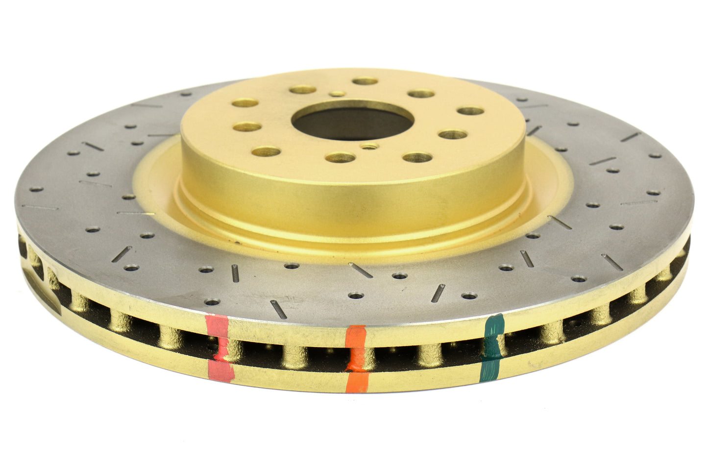 DBA 4000 Series Drilled/Slotted Front Rotor Pair - Subaru Models (inc. 2015-2021 WRX / 2014-2017 Forester XT)