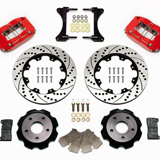 Wilwood Dynapro Radial 12.00in Front Kit Drilled / Slotted Red - 2002-2005 Subaru WRX / 2001-2008 Forester / 1999-2007 Impreza / 2000-2002 Legacy / 2005-2006 Saab 9-2X