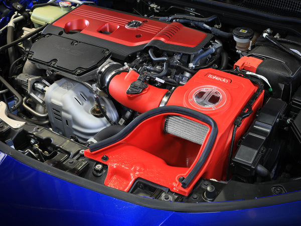 aFe 23-24 Honda Civic Type R Takeda Momentum Red Edition Cold Air Intake System w/ Pro DRY S Filter (56-70062DR)