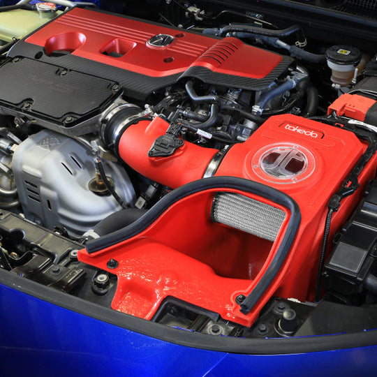 aFe 23-24 Honda Civic Type R Takeda Momentum Red Edition Cold Air Intake System w/ Pro DRY S Filter (56-70062DR)