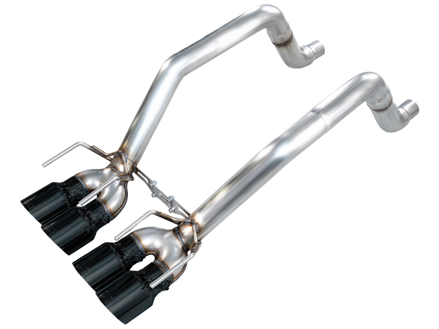 AWE Track Edition Axleback Exhaust for C6 Chevrolet Corvette 6.0L (2005-2007) and 6.2L (2008) - Diamond Black Tips