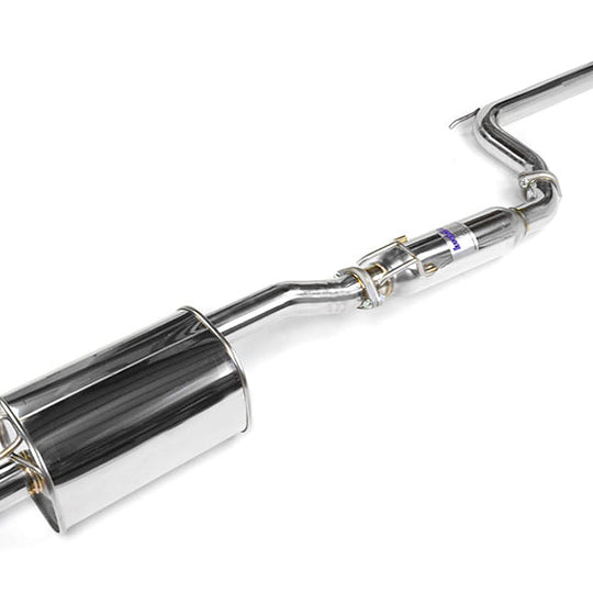 Invidia Q300 Single Exit Cat Back Exhaust - Stainless Steel Tip - 2006-2011 Honda Civic Si Coupe