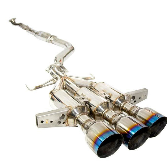Invidia Gemini R400 Cat Back Exhaust w/ Triple Titanium Burnt Tips - 2017-2020 Honda Civic Type R