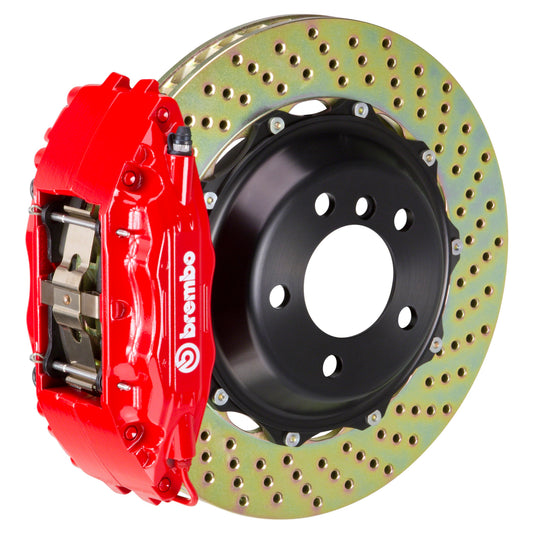 Brembo GT Systems 4 Piston Front Big Brake Kit Red Drilled Rotors - 2013-2021 Scion FR-S / Subaru BRZ / Toyota 86