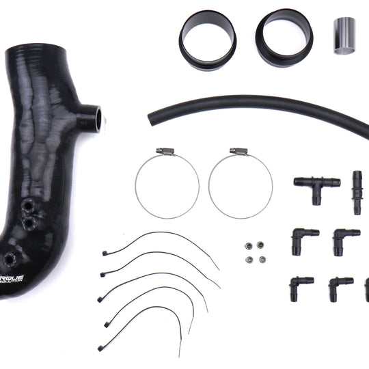 Torque Solution Turbo Inlet Hose 3in Black - 2002-2007 Subaru WRX / 2004-2021 STI / 2004-2008 Forester XT