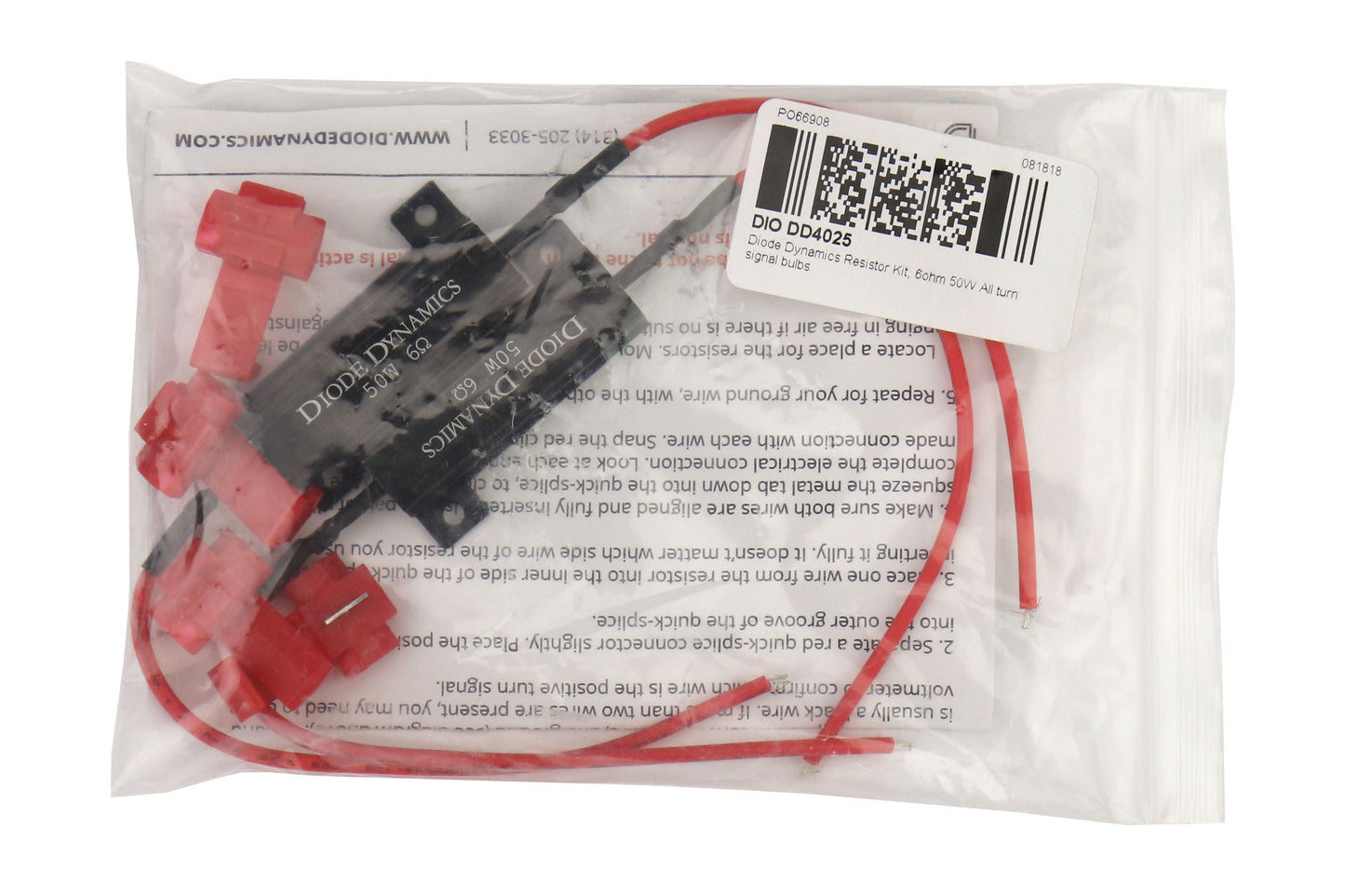 Diode Dynamics Turn Signal LED Resistor Kit (50W / 6ohm) - Universal