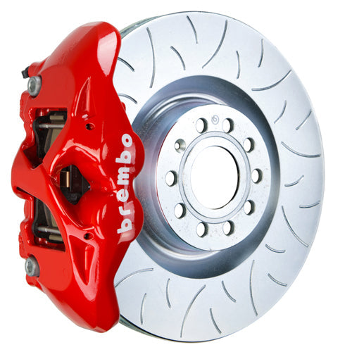 Brembo GT Systems Monobloc 4 Piston 345mm Slotted Red - Volkswagen Models (inc. 2006-2009 GTI)