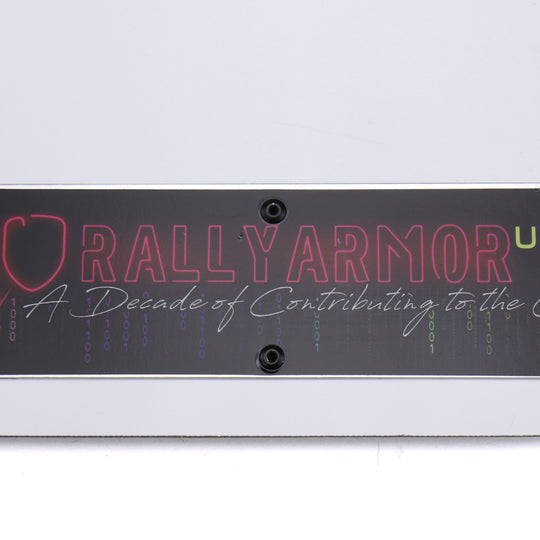 Rally Armor UR Mudflaps Breast Cancer Awarness White w/ Black Emblem - 2015-2021 Subaru WRX / STI