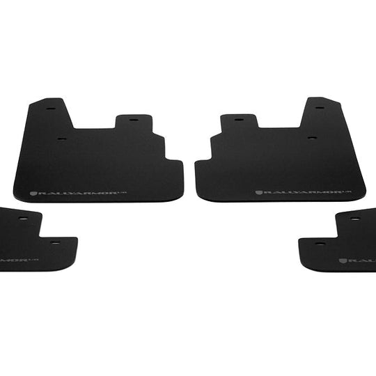 Rally Armor UR Mudflaps Black Urethane Grey Logo - 2014-2024 Subaru Forester
