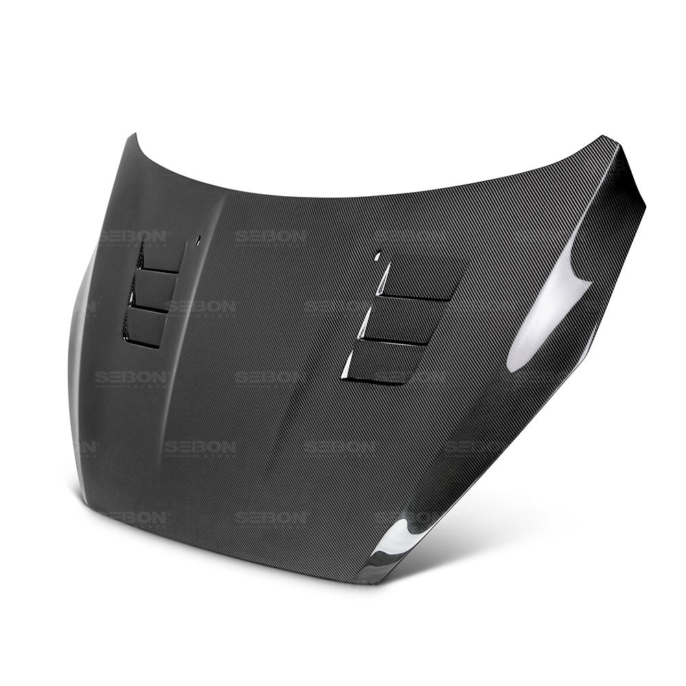 Seibon TS Style Carbon Fiber Hood - 2015-2018 Ford Focus