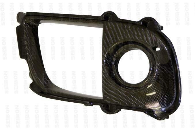 Seibon Carbon Fiber Fog Light Surrounds - 2008-2015 Mitsubishi Evo X