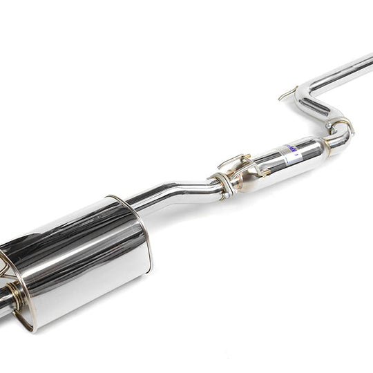 Invidia Q300 Single Exit Cat Back Exhaust - Stainless Steel Tip - 2006-2011 Honda Civic Si Sedan