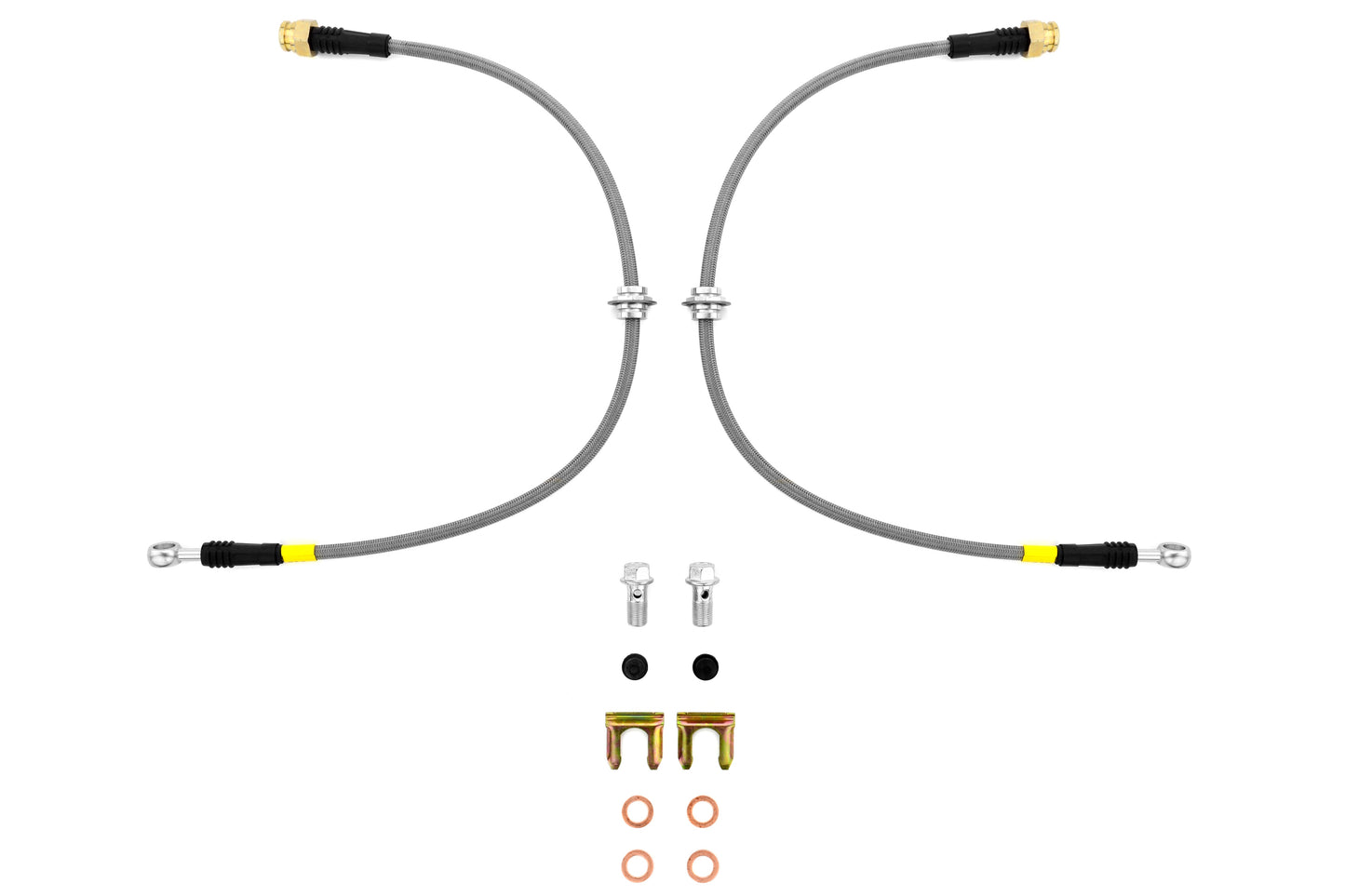 Stoptech Stainless Steel Brake Lines Front - 1993-2001 Subaru Impreza