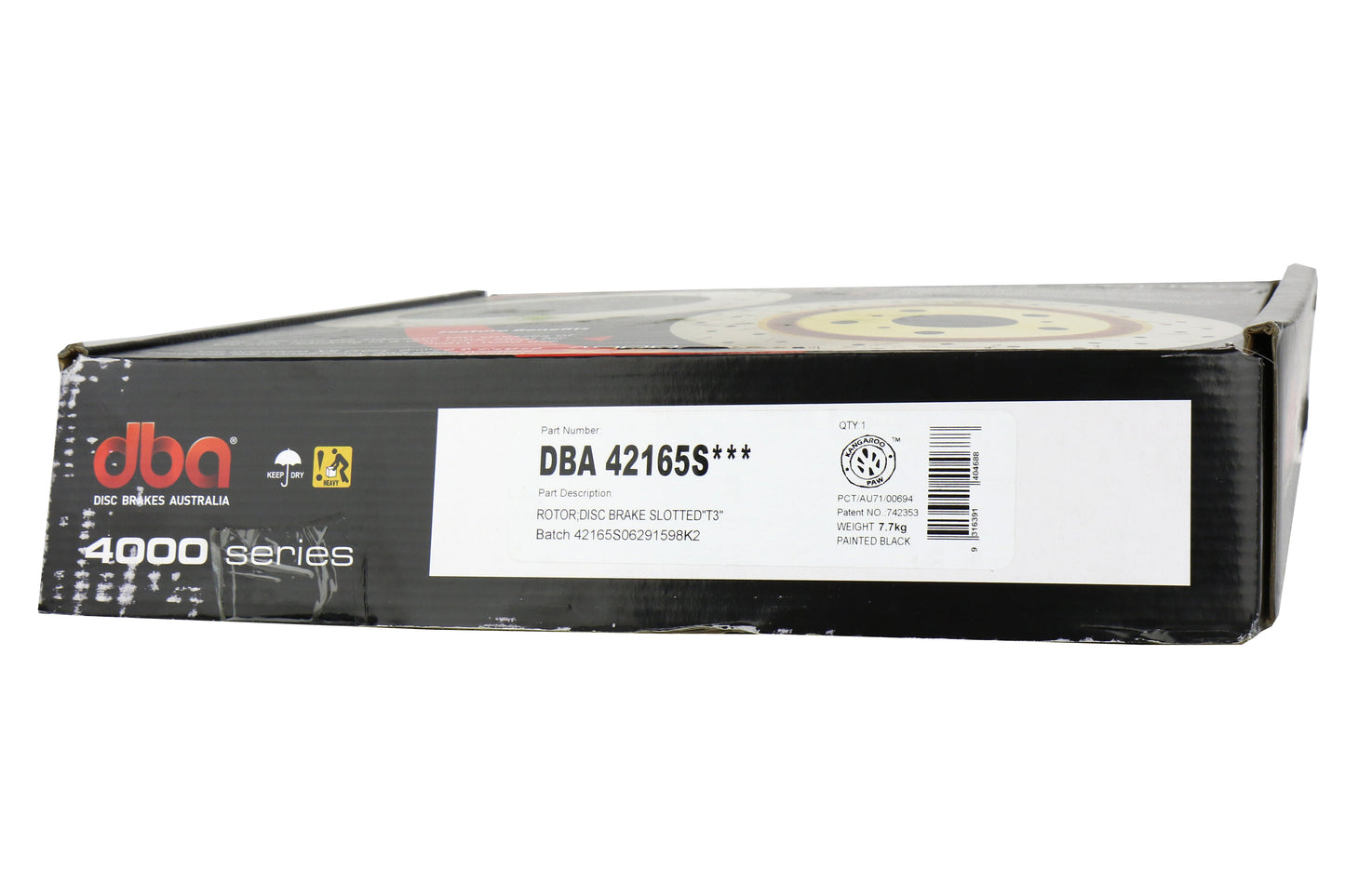 DBA 4000 Series Slotted Rotor Pair Rear - 2015-2017 Ford Mustang EcoBoost / GT (w/o Brembo Brakes)
