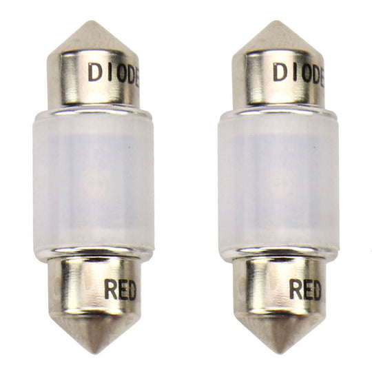 Diode Dynamics 31mm HP6 Red Bulb Pair - Subaru Models (inc. 2015-2021 WRX / STI / 2003-2018 Forester)
