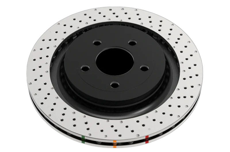 DBA 4000 Series XD Crossdrilled Dimpled Front Rotor - 2017-2021 Subaru STI