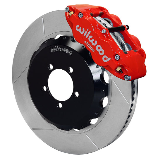Wilwood FNSL6R 14in Front Kit Red - 2002-2021 Subaru WRX / 2004-2021 STI / 2003-2006 Baja / 1998-2013 Forester / 1994-2014 Impreza / 1994-2009 Legacy / 2000-2009 Outback