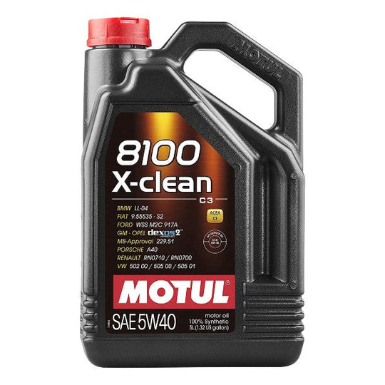 Motul 8100 X-Clean Engine Oil 5W40 5L - Universal