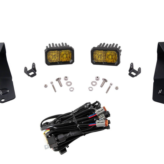 Diode Dynamics Stage Series 2 Inch Ditch Light Kit Sport Yellow Combo - 2015-2021 Subaru WRX / STI | DD6617