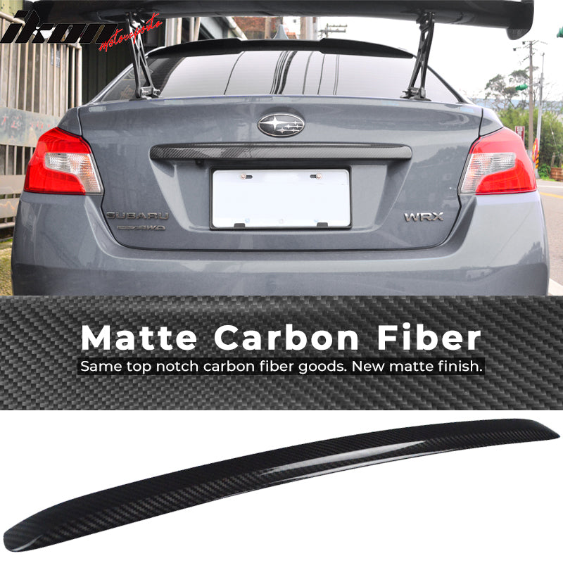 2015-2021 Subaru WRX STI Rear Trunk Lid Garnish Cover Carbon Fiber
