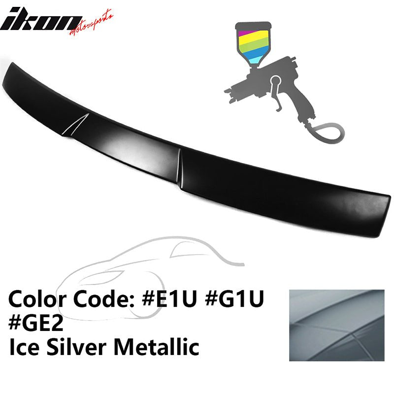 2015-2021 Subaru WRX V Style Ice Silver Metallic Rear Roof Spoiler ABS