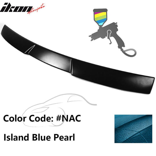 2015-2021 Subaru WRX V Style Island Blue Pearl Rear Roof Spoiler ABS