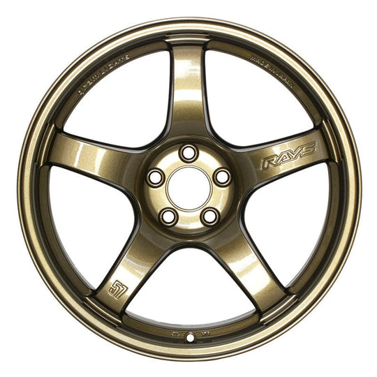 Gram Lights 57CR Almite Gold 19x9.5 +45mm 5x114.3 (Single Wheel) - 2015-2024 Subaru WRX / 2015-2021 STI / 2019-2024 Forester