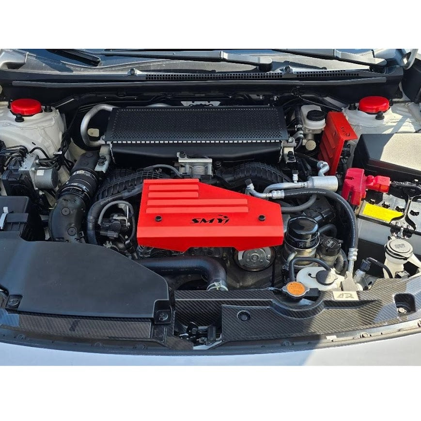 SMY Intercooler Protection Cover - Wrinkle Black SLIM - 2022-2026 Subaru WRX / 2019-2026 Ascent