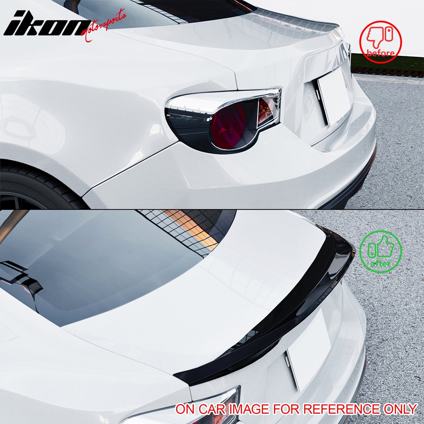 2013-2020 BRZ FR-S TY86 Duckbill Carbon Fiber Print Trunk Spoiler ABS