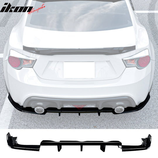 2013-2020 Scion FRS/Subaru BRZ/Toyota 86 Gloss Black Rear Diffuser PP
