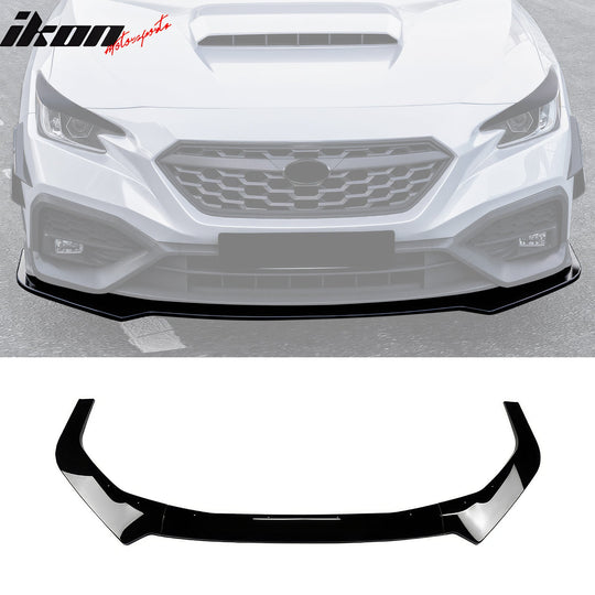 2022-2025 Subaru WRX IKON Gloss Black Front Bumper Lip Chin Spoiler PP