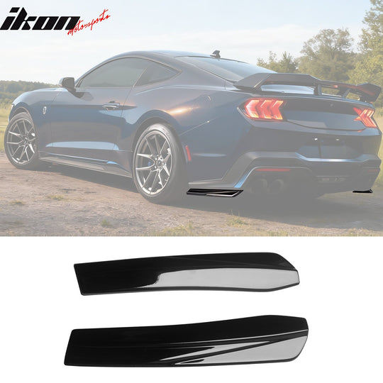 2024-2026 Ford Mustang Dark Horse IKON Gloss Black Rear Bumper Aprons