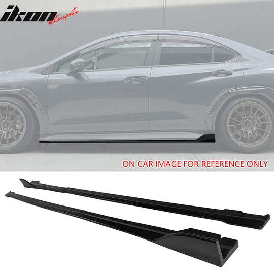 2022-2025 Subaru WRX D Style Matte Black Side Skirts Extensions 4PCS