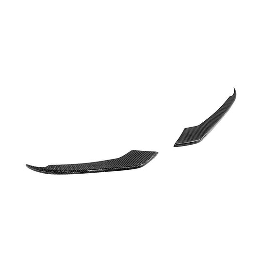 2015-17 Ford Mustang DRY CARBON FIBER Front Bumper Fog Light Eyebrow Trim Pair