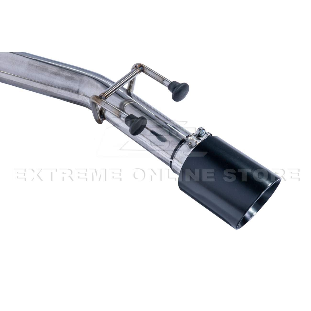 2005-06 Pontiac GTO T-304 Muffler Delete Axle Back Dual Black Tips Exhaust