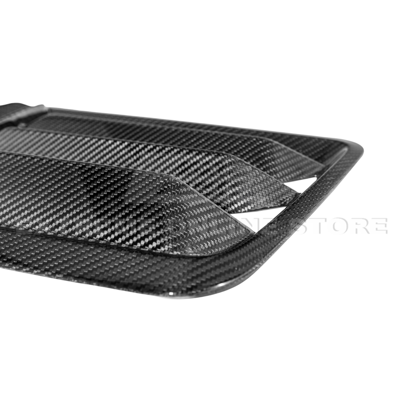 2024-Up Ford Mustang DRY CARBON FIBER Front Upper Hood Vent Insert Cover