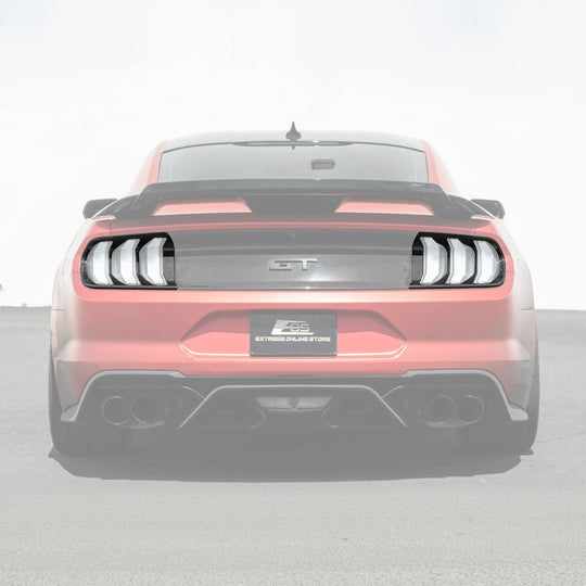 2018-23 Ford Mustang DRY CARBON FIBER Rear Tail Light Trim Bezel Cover Pair