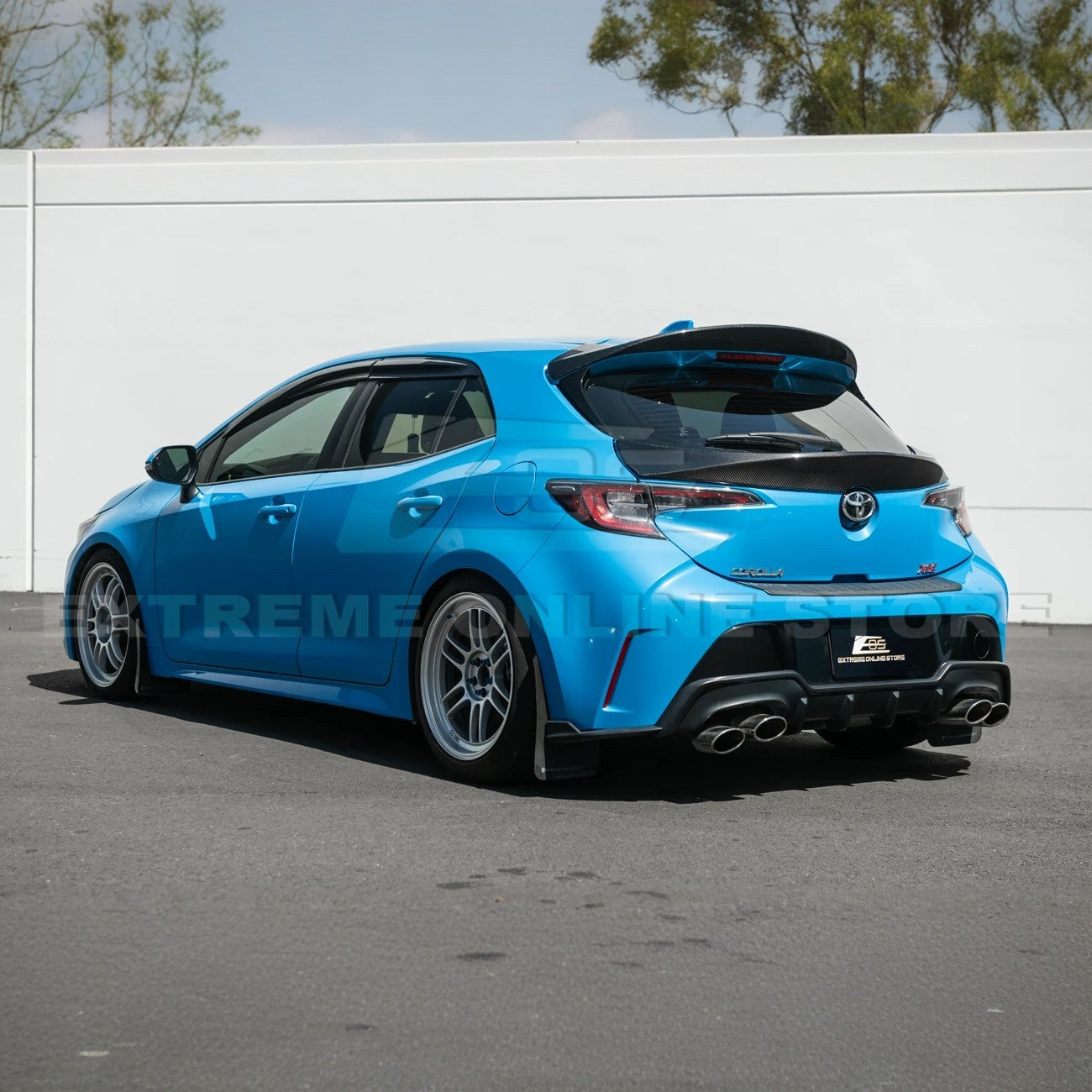 2019+ Toyota GR Corolla Rear Hatch Mid Wing Spoiler (Carbon Fiber)