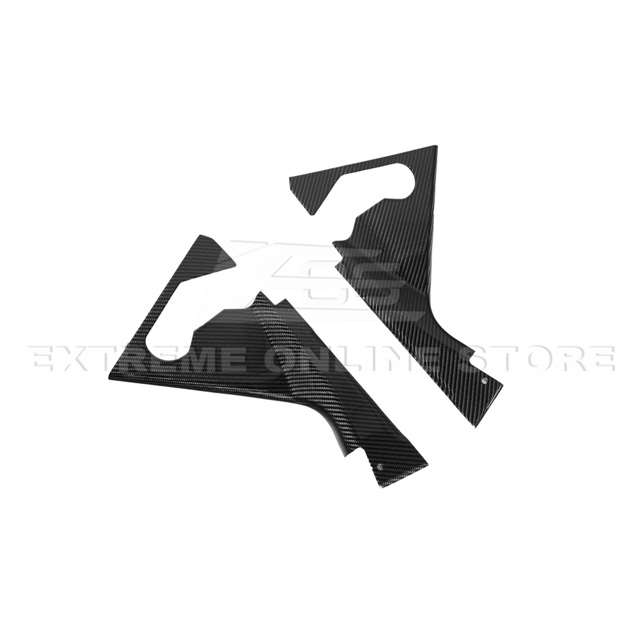 Chevrolet Corvette C8 DRY CARBON FIBER Engine Bay Corner Vent Cover