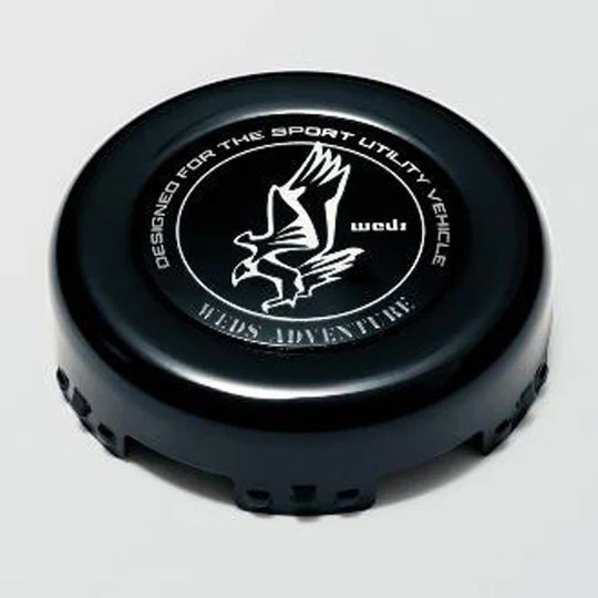 WEDS BLACK ADVENTURE LOW HEIGHT FRONT CENTER CAPS ( SET OF 4 )