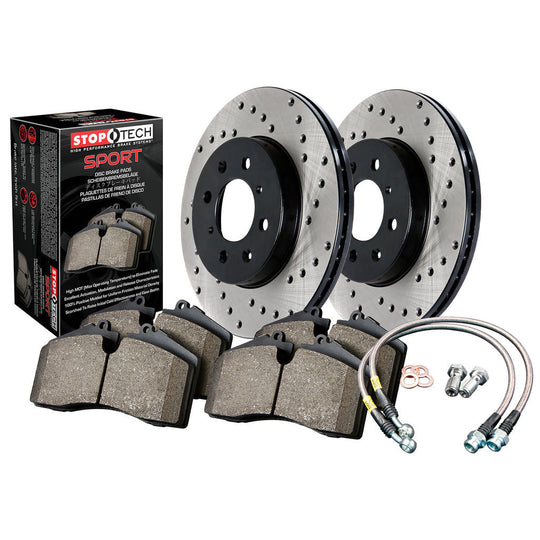 Stoptech Sport Kit Drilled Rear - Subaru Models (inc. 1998-2001 Impreza 2.5RS)