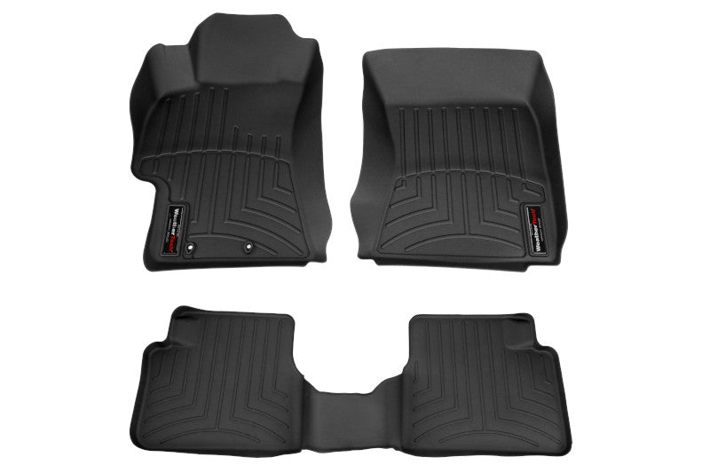 Weathertech Floorliner Black Front and Rear - 2008-2014 Subaru WRX / STI