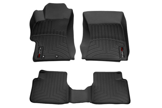 Weathertech Floorliner Black Front and Rear - 2008-2014 Subaru WRX / STI