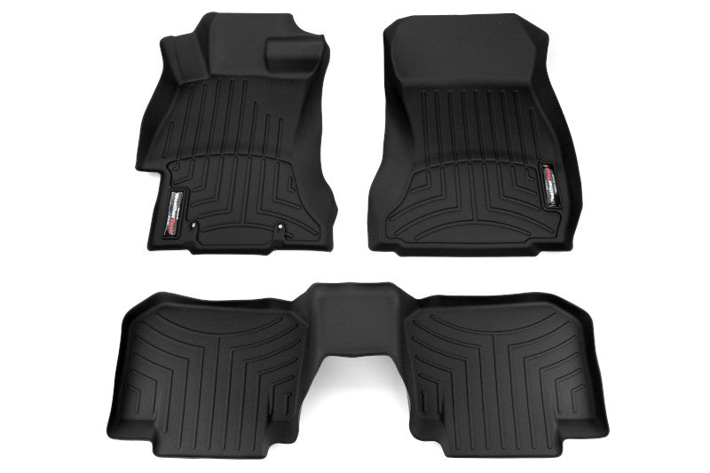 Weathertech Floorliners Black Front and Rear - Subaru Models (Inc. 2015+ WRX/STI / 2013+ Crosstrek)