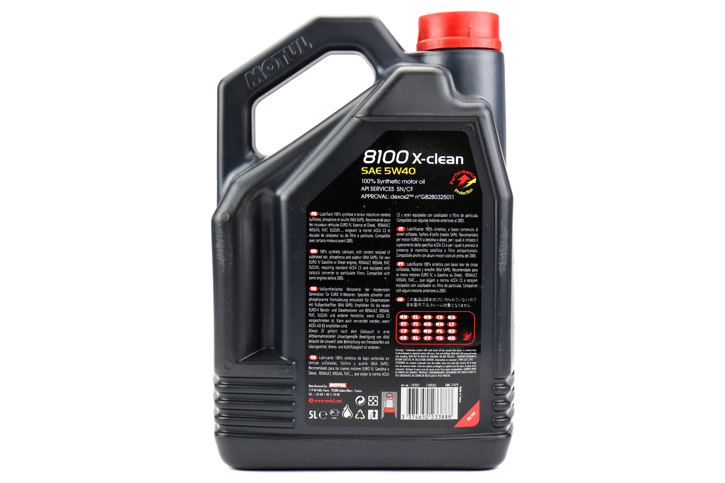 Motul 8100 X-Clean Engine Oil 5W40 5L - Universal