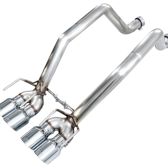 AWE Track Edition Axleback Exhaust for C6 Chevrolet Corvette Z06/ZR1 - Chrome Silver Tips