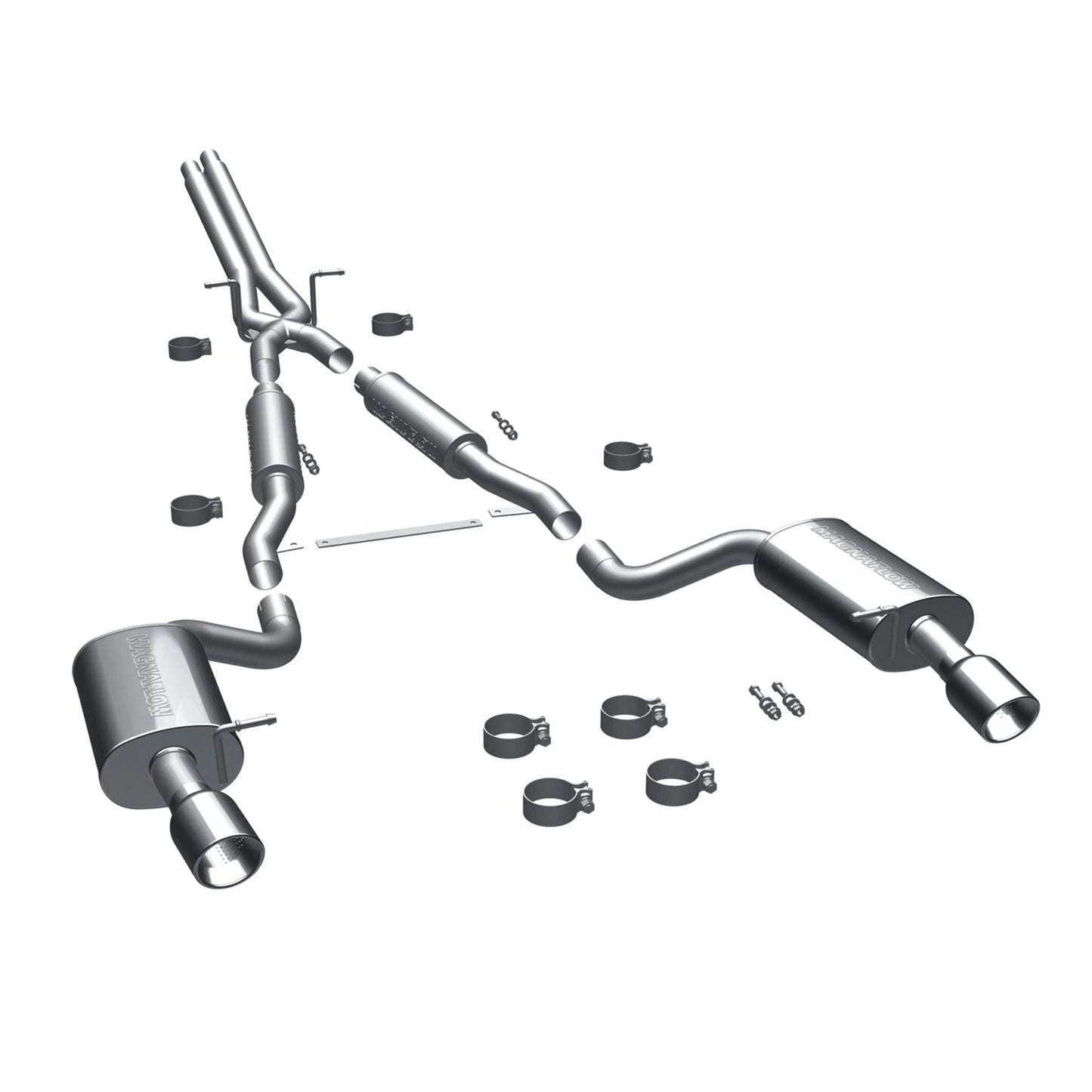 MagnaFlow Touring Series Cat Back Exhaust System - 2000-2004 Audi A6 Quattro 2.7T
