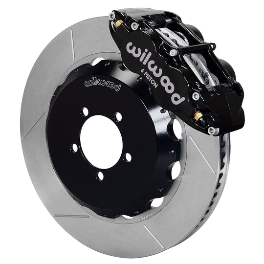 Wilwood FNSL6R 14in Front Kit Black - 2002-2021 Subaru WRX / 2004-2021 STI / 2003-2006 Baja / 1998-2013 Forester / 1994-2014 Impreza / 1994-2009 Legacy / 2000-2009 Outback